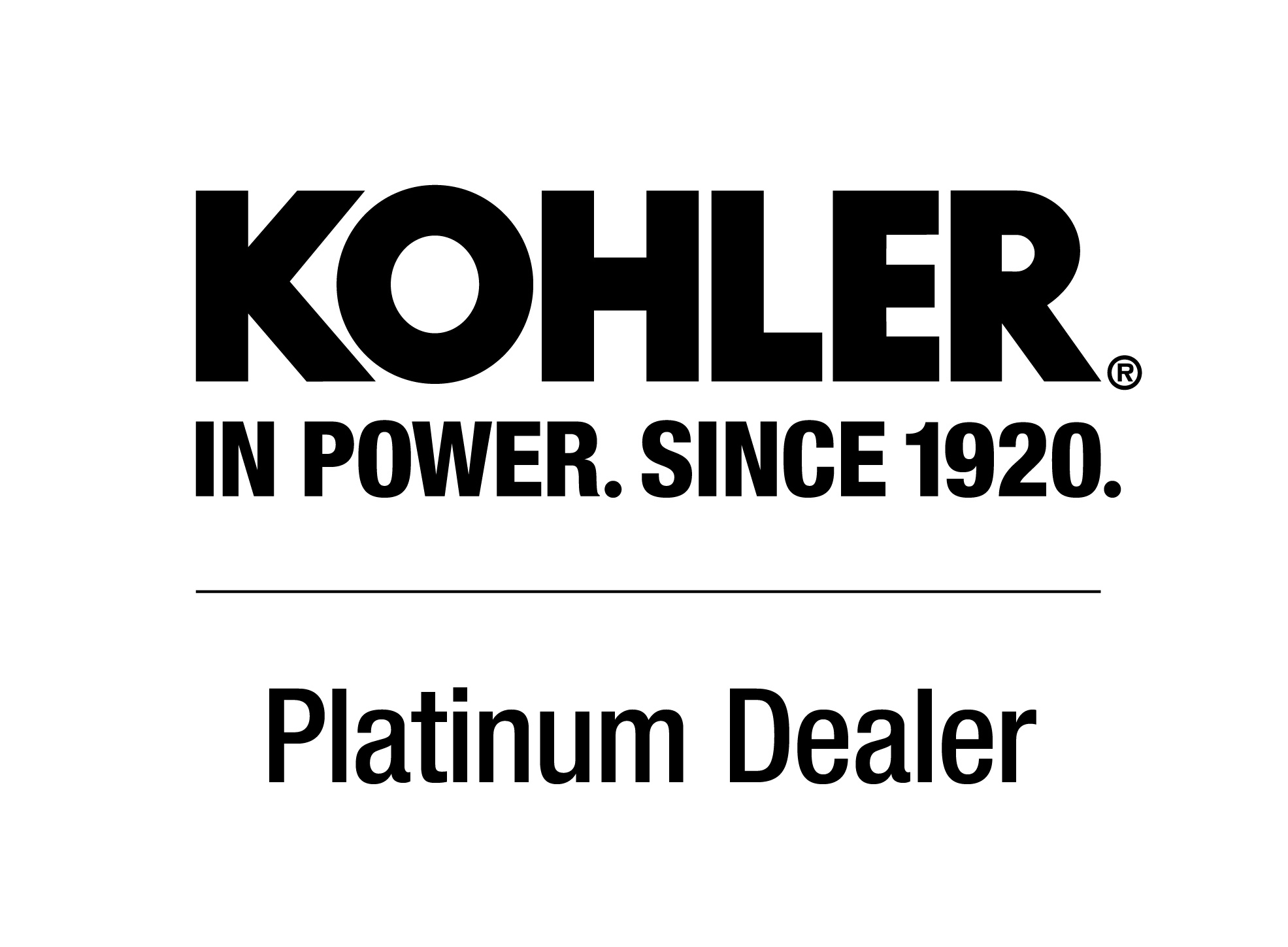 Kohler Platinum dealer logo stacked
